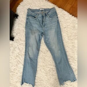 Loft high waist kick crop jeans